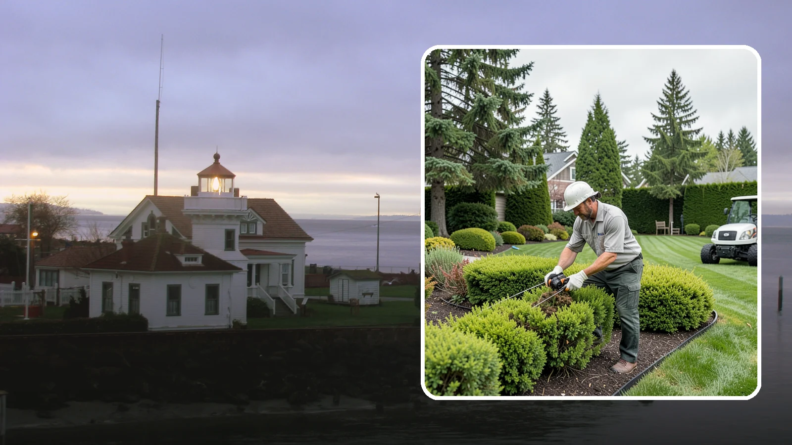 Heather Pruning in Mukilteo, Snohomish County, WA - Light annual shearing of heaths and heathers just below spent flowers to keep plants compact and prevent woodiness.