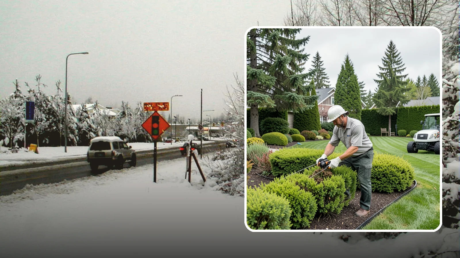 Heather Pruning in Newcastle, King County, WA - Light annual shearing of heaths and heathers just below spent flowers to keep plants compact and prevent woodiness.