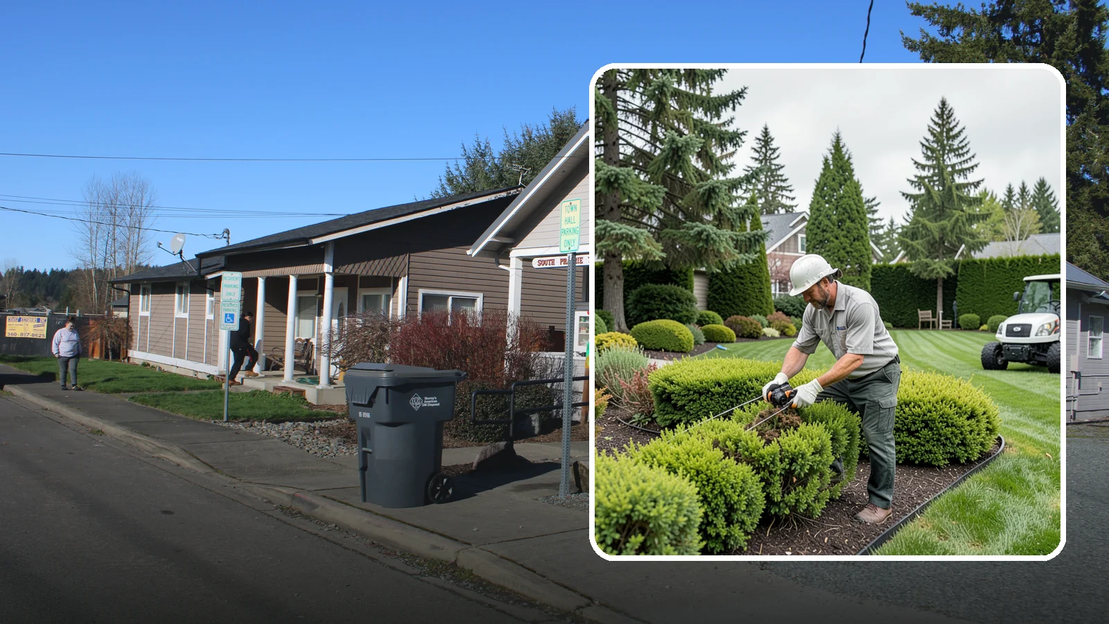 Heather Pruning in South Prairie, Pierce County, WA - Light annual shearing of heaths and heathers just below spent flowers to keep plants compact and prevent woodiness.