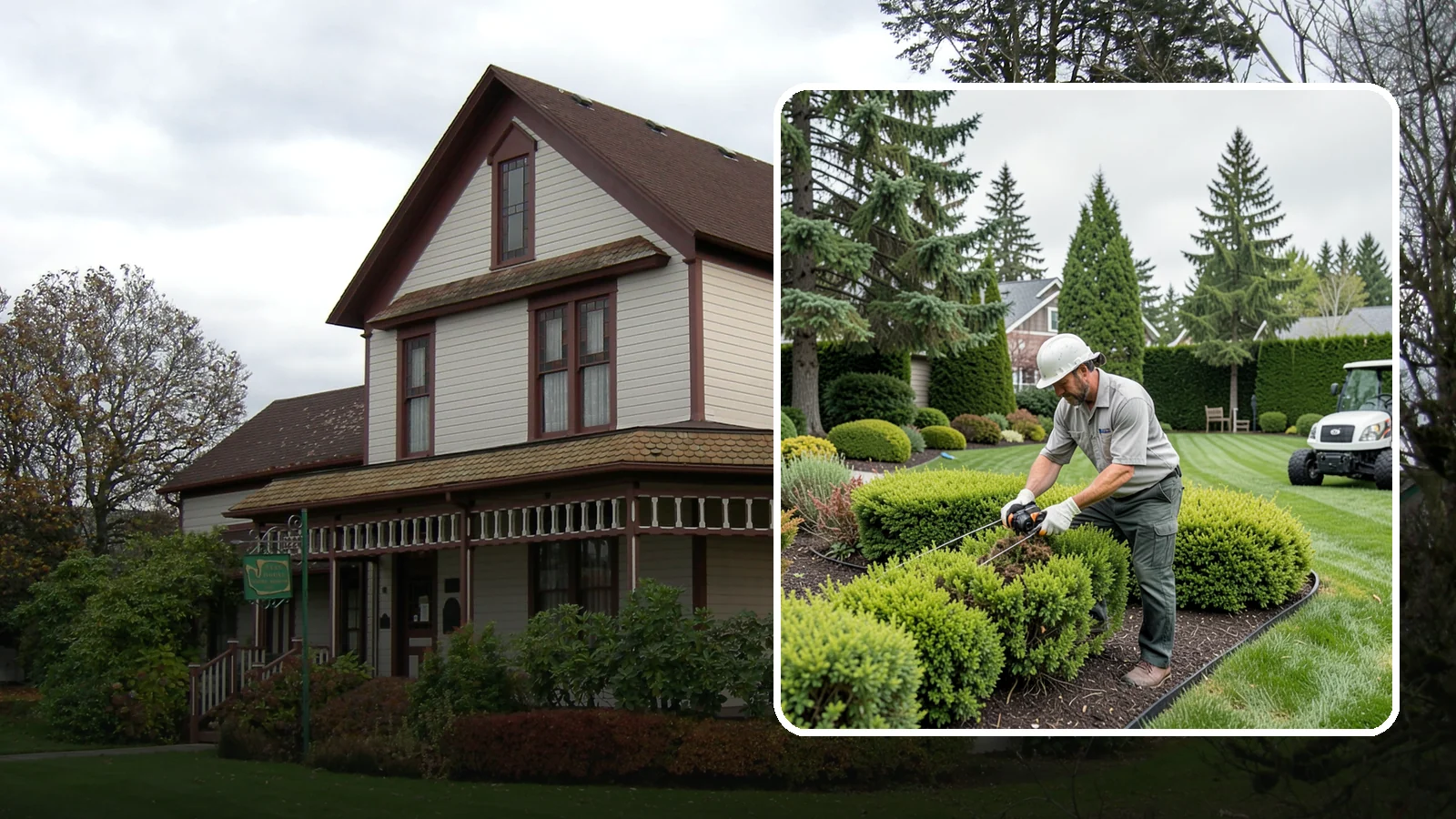 Heather Pruning in Sumner, Pierce County, WA - Light annual shearing of heaths and heathers just below spent flowers to keep plants compact and prevent woodiness.