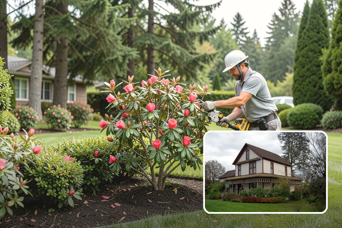 Heather Pruning in Sumner, Pierce County, WA - Keeps plants compact and prevents open, woody, leggy growth