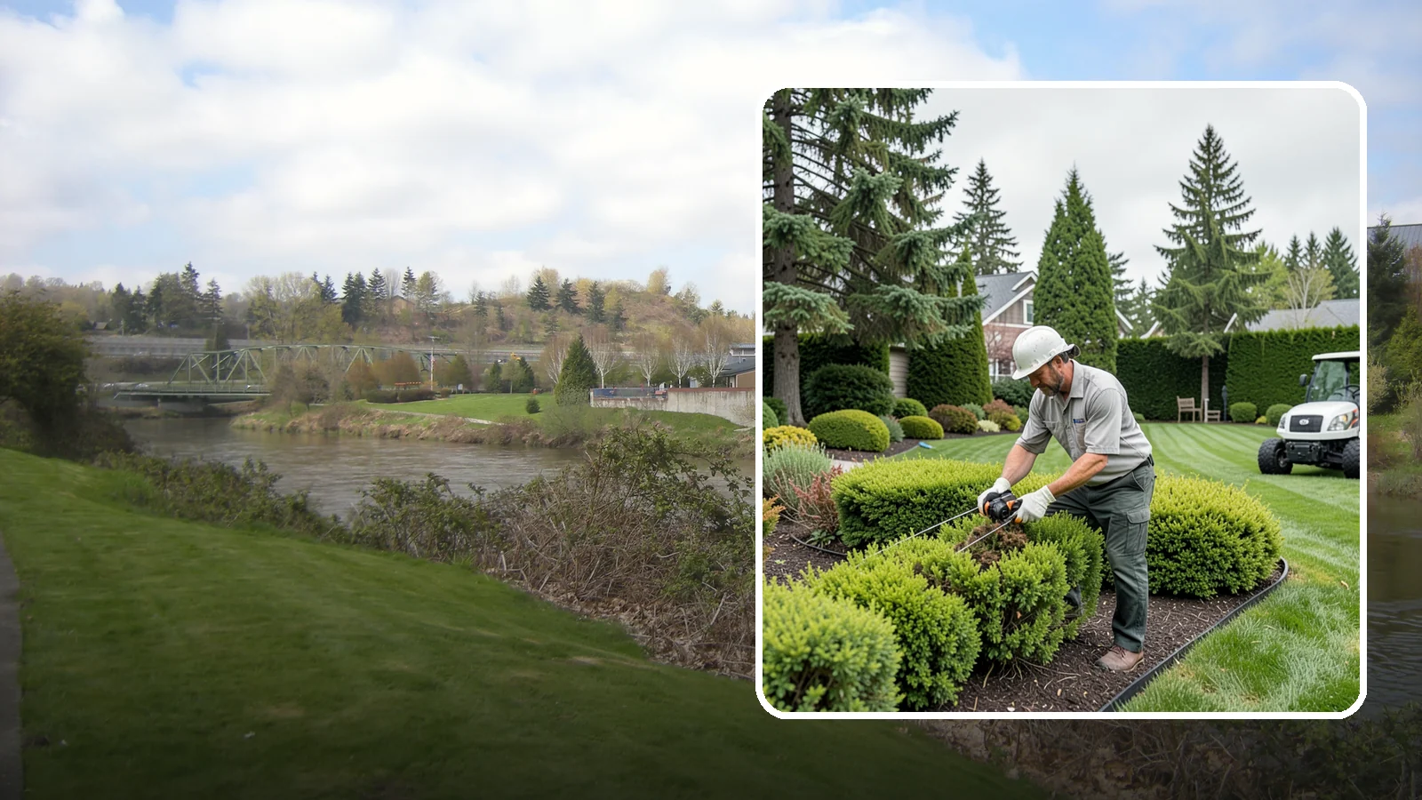 Heather Pruning in Tukwila, King County, WA - Light annual shearing of heaths and heathers just below spent flowers to keep plants compact and prevent woodiness.