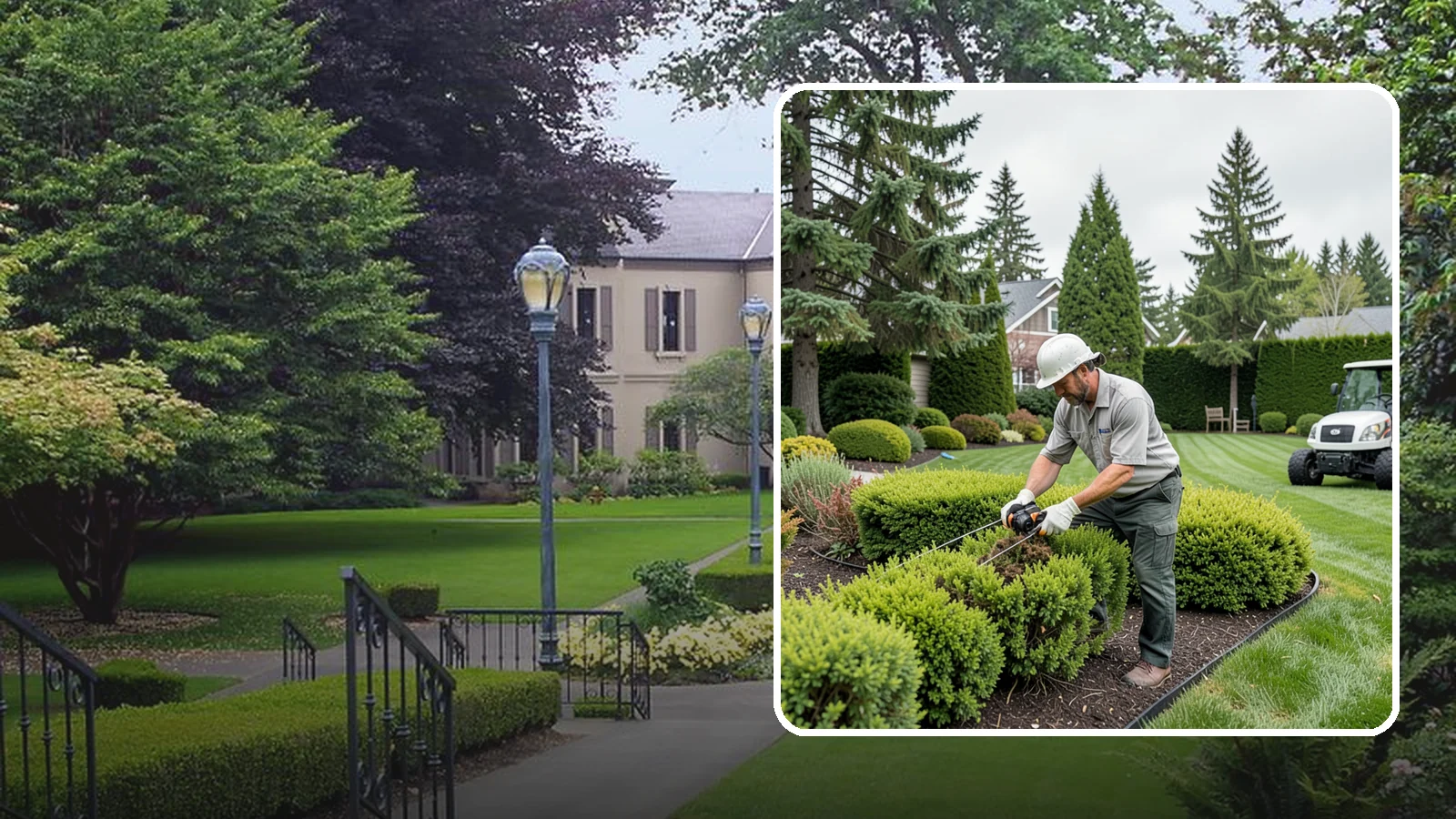 Heather Pruning in Woodinville, King County, WA - Light annual shearing of heaths and heathers just below spent flowers to keep plants compact and prevent woodiness.