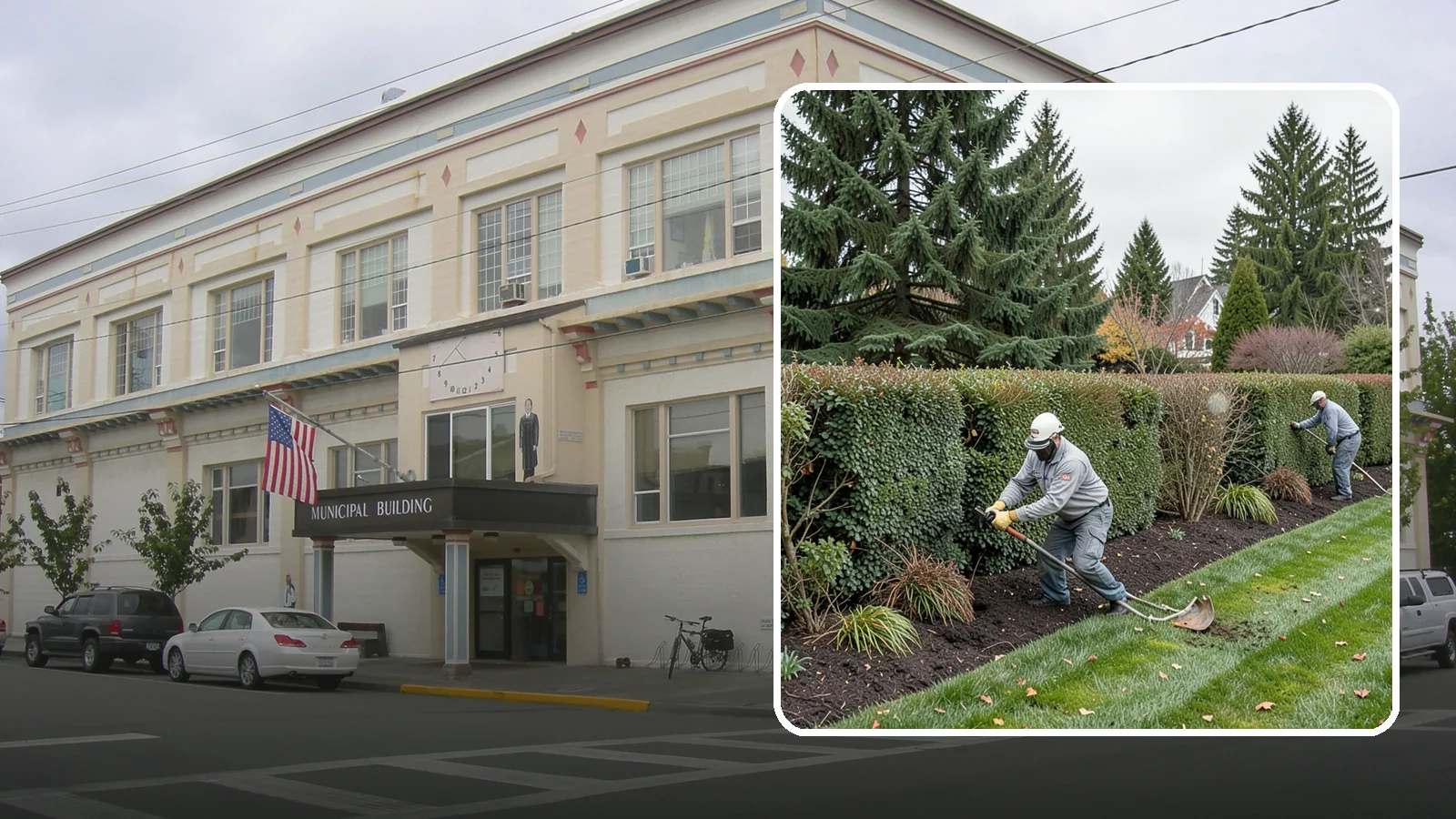 Hedge Planting in Anacortes, Skagit County, WA - Living privacy and boundary hedges planted at proper spacing for fast, full screening.