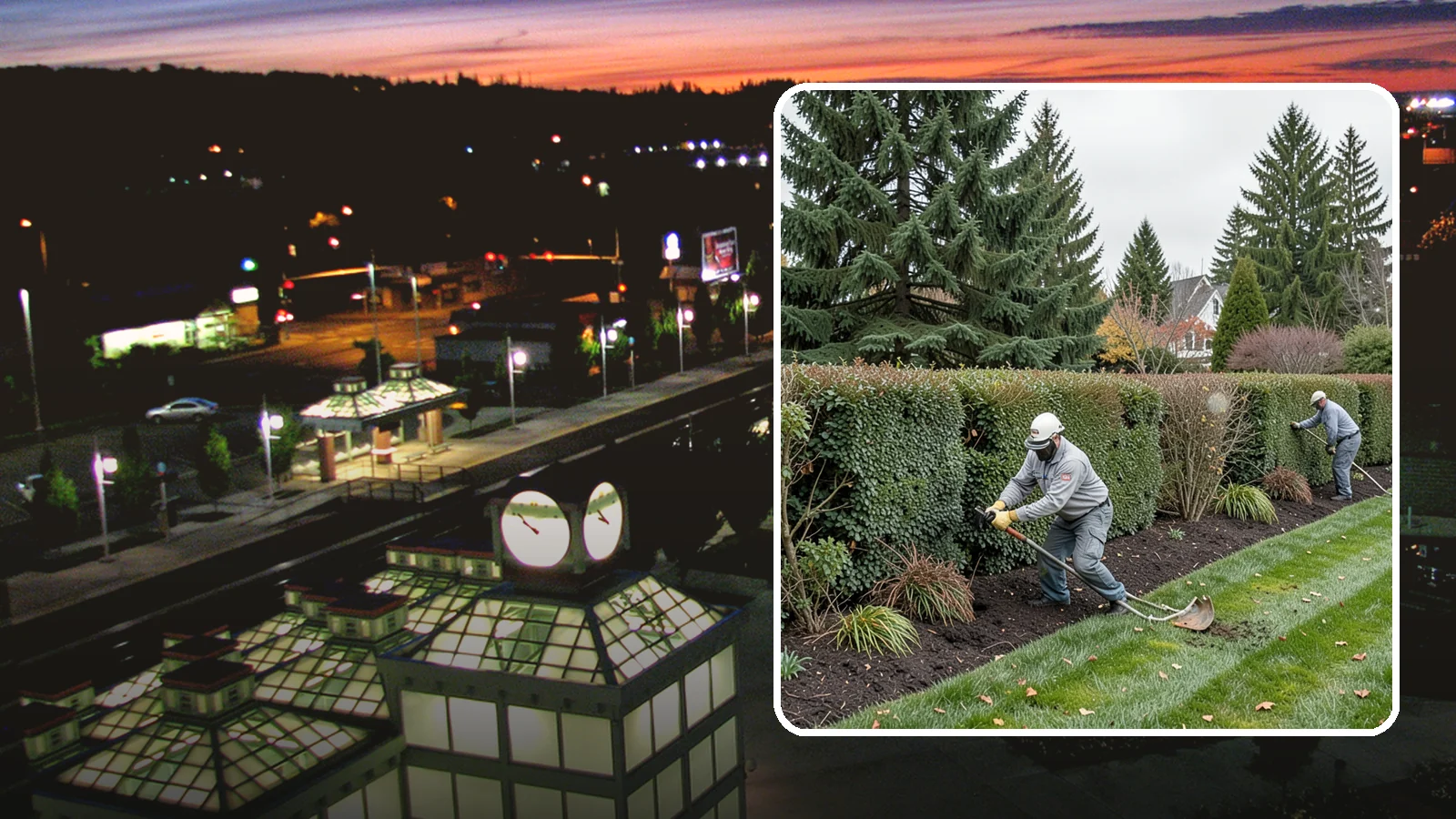 Hedge Planting in Auburn, King County, WA - Living privacy and boundary hedges planted at proper spacing for fast, full screening.