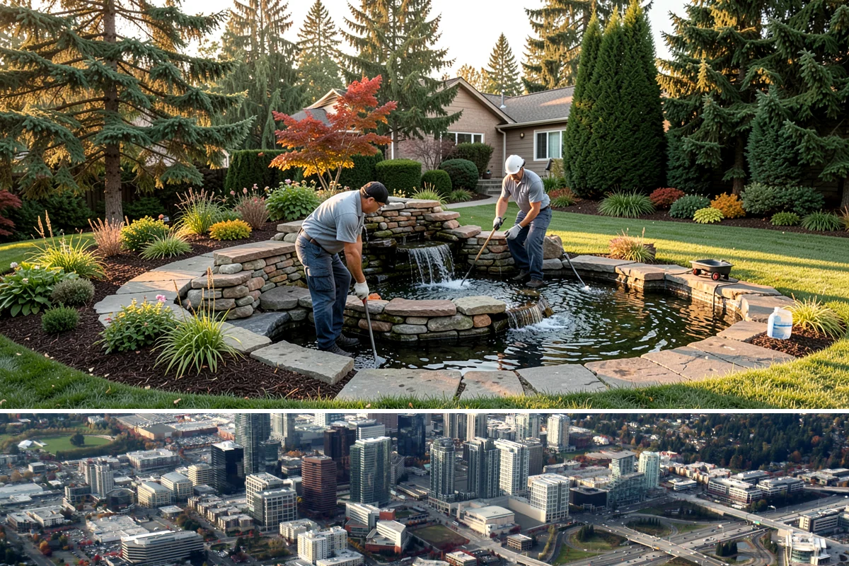 Hedge Planting in Bellevue, King County, WA - Best planted spring or fall so the hedge establishes before its first full growing season.