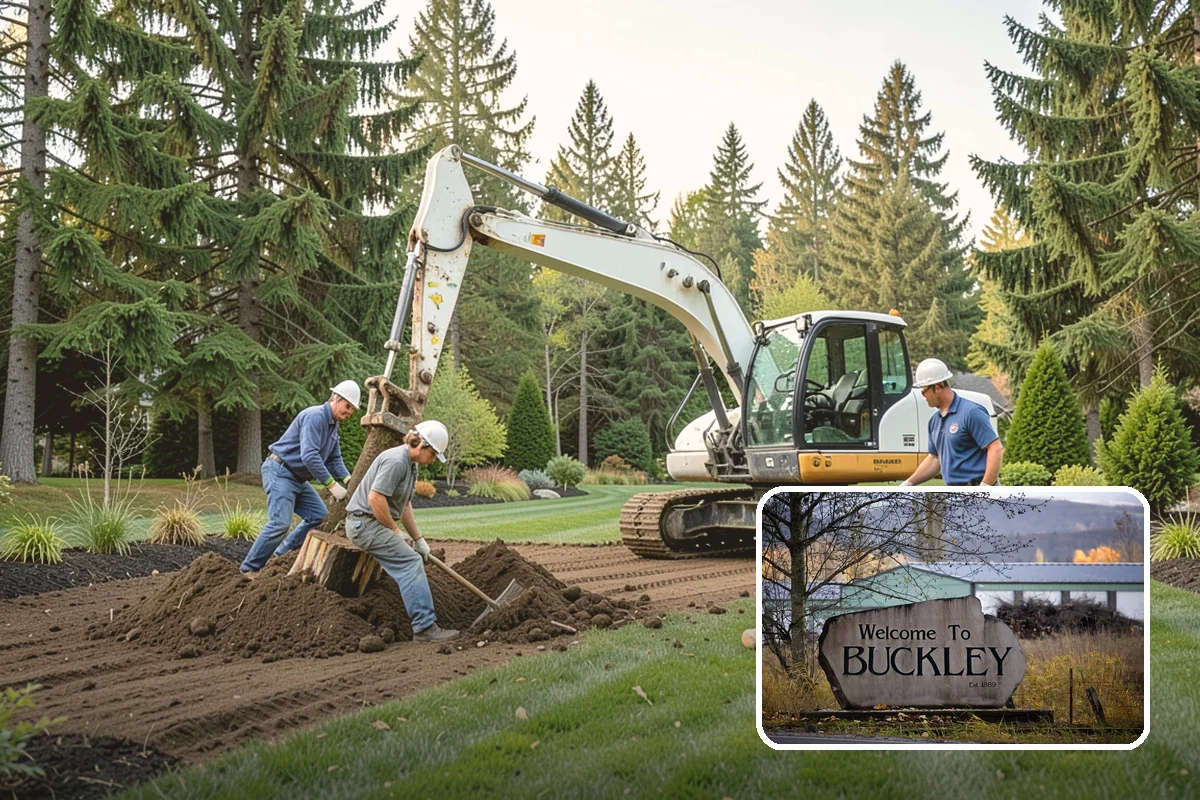 Hedge Planting in Buckley, Pierce County, WA - Living privacy and boundary screening