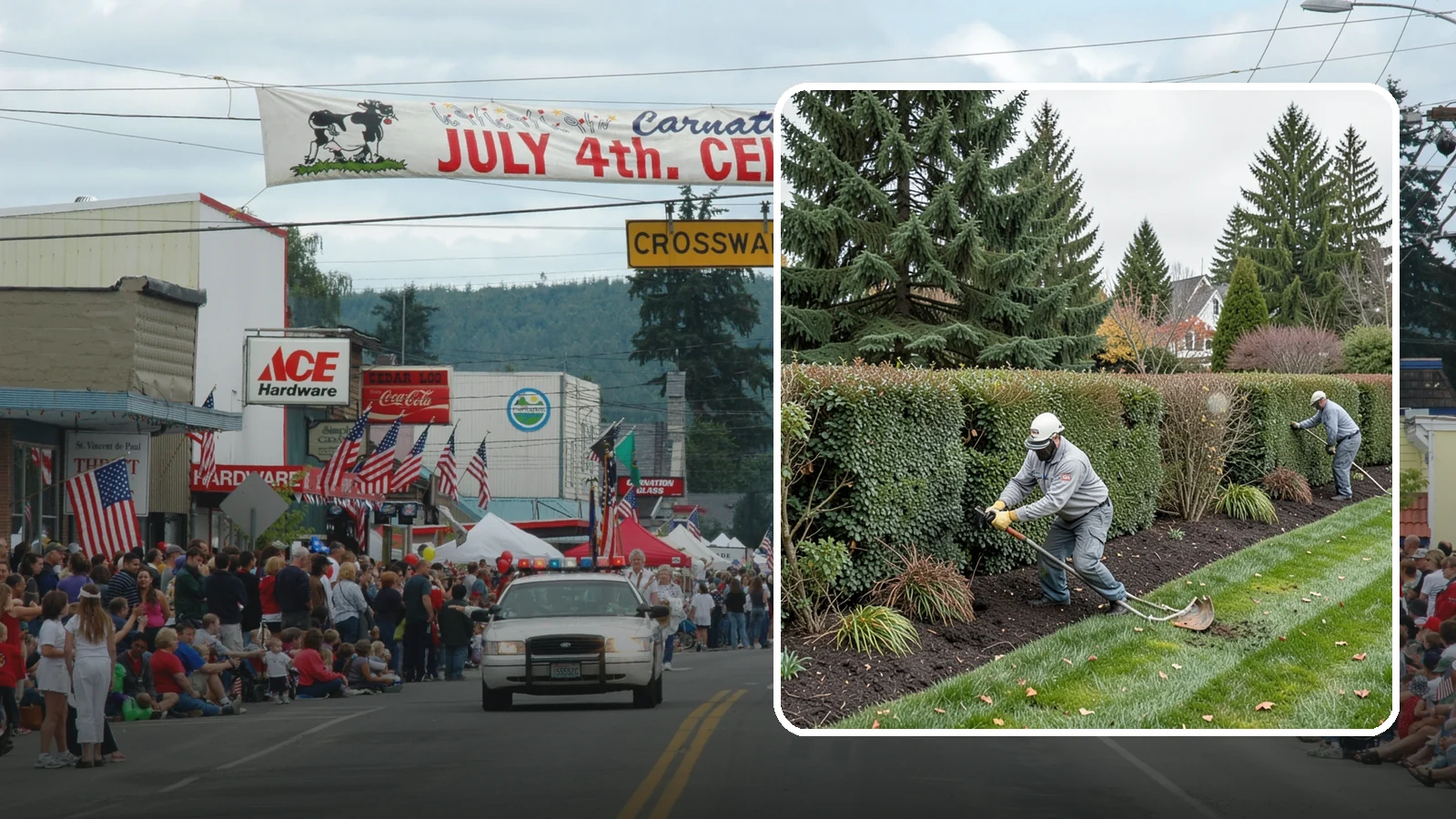 Hedge Planting in Carnation, King County, WA - Living privacy and boundary hedges planted at proper spacing for fast, full screening.