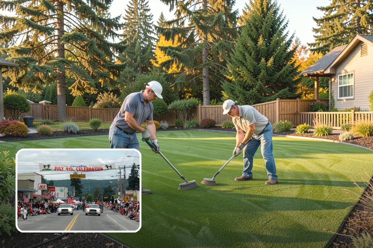 Hedge Planting in Carnation, King County, WA - Living privacy and boundary screening