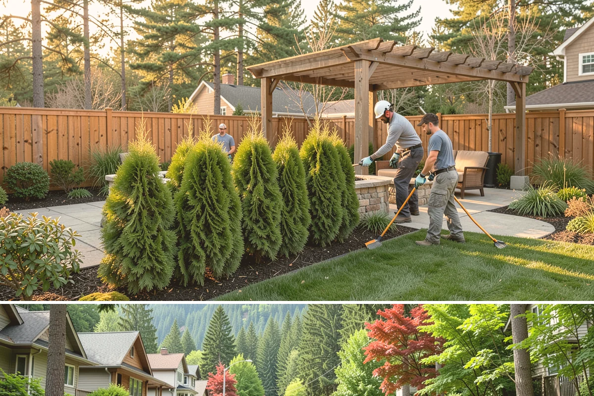 Hedge Planting in Darrington, Snohomish County, WA - Best planted spring or fall so the hedge establishes before its first full growing season.