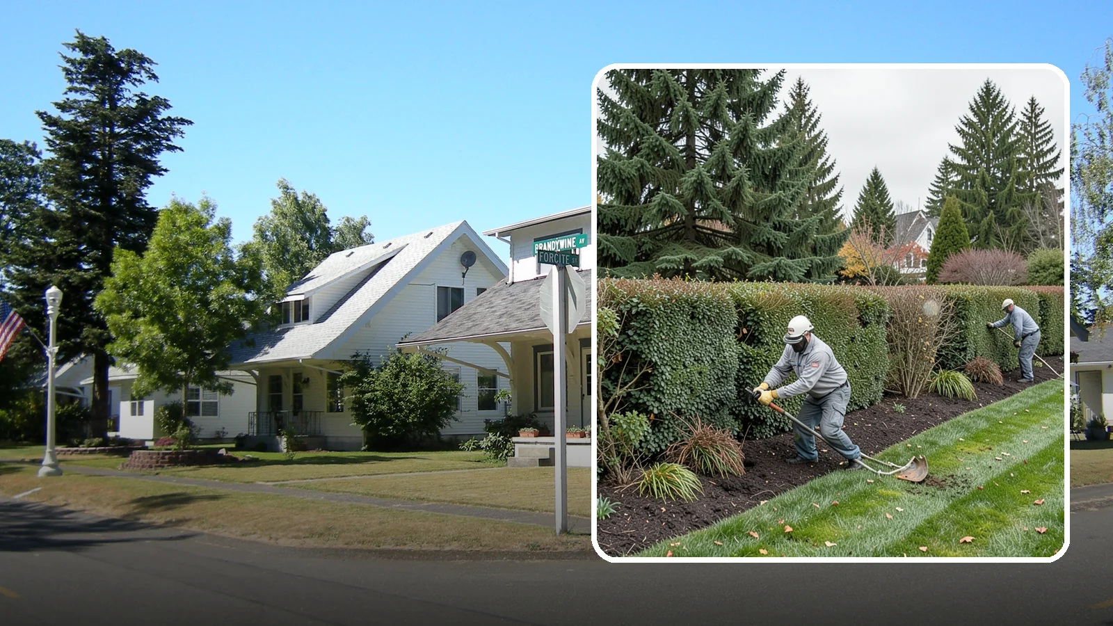 Hedge Planting in DuPont, Pierce County, WA - Living privacy and boundary hedges planted at proper spacing for fast, full screening.