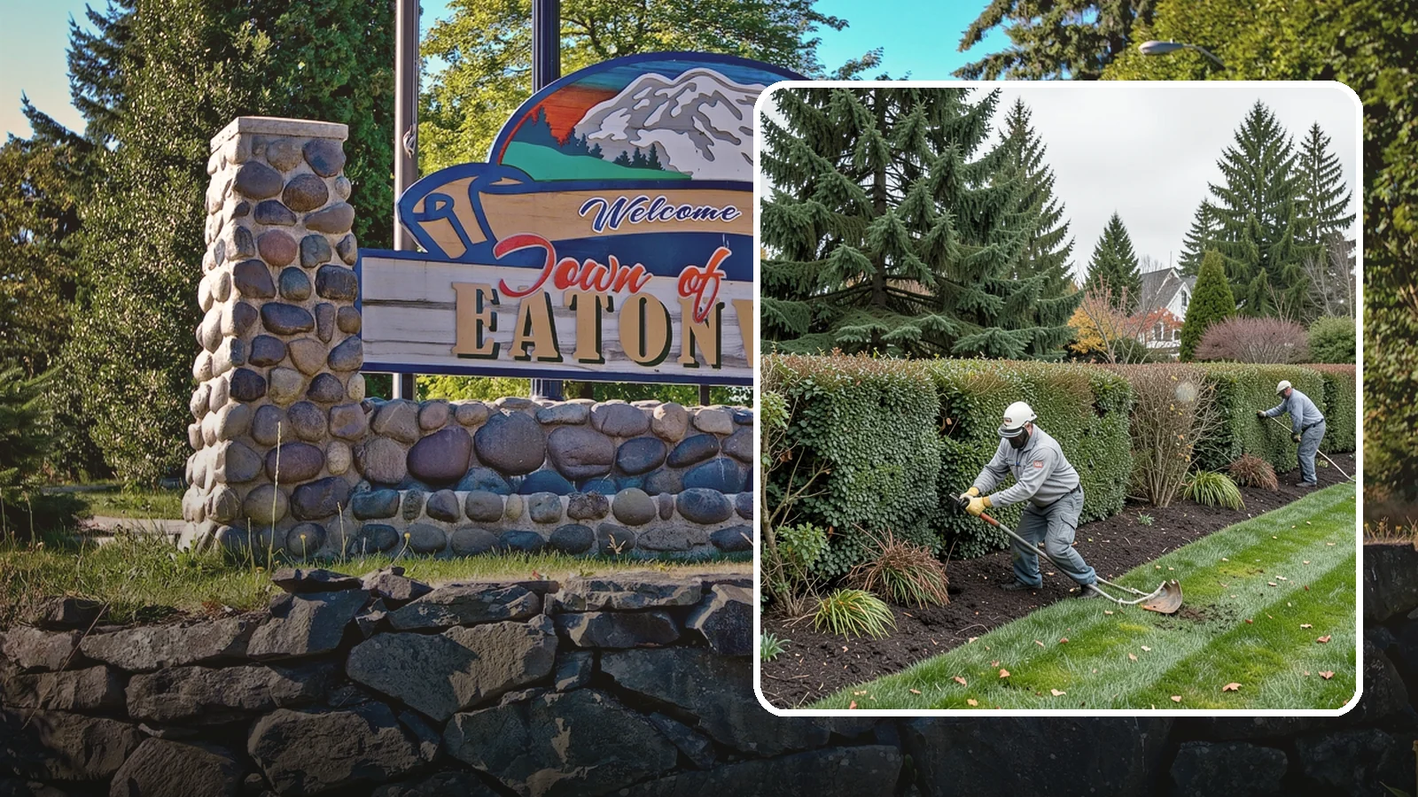 Hedge Planting in Eatonville, Pierce County, WA - Living privacy and boundary hedges planted at proper spacing for fast, full screening.