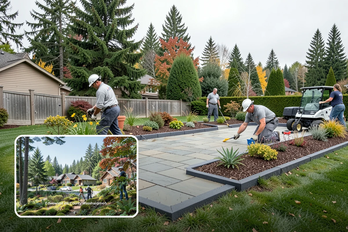 Hedge Planting in Edgewood, Pierce County, WA - Living privacy and boundary screening
