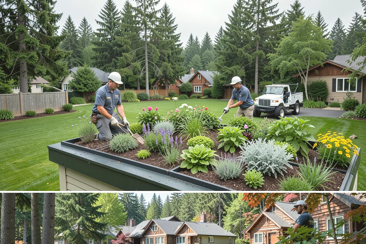 Hedge Planting in Edgewood, Pierce County, WA - Best planted spring or fall so the hedge establishes before its first full growing season.