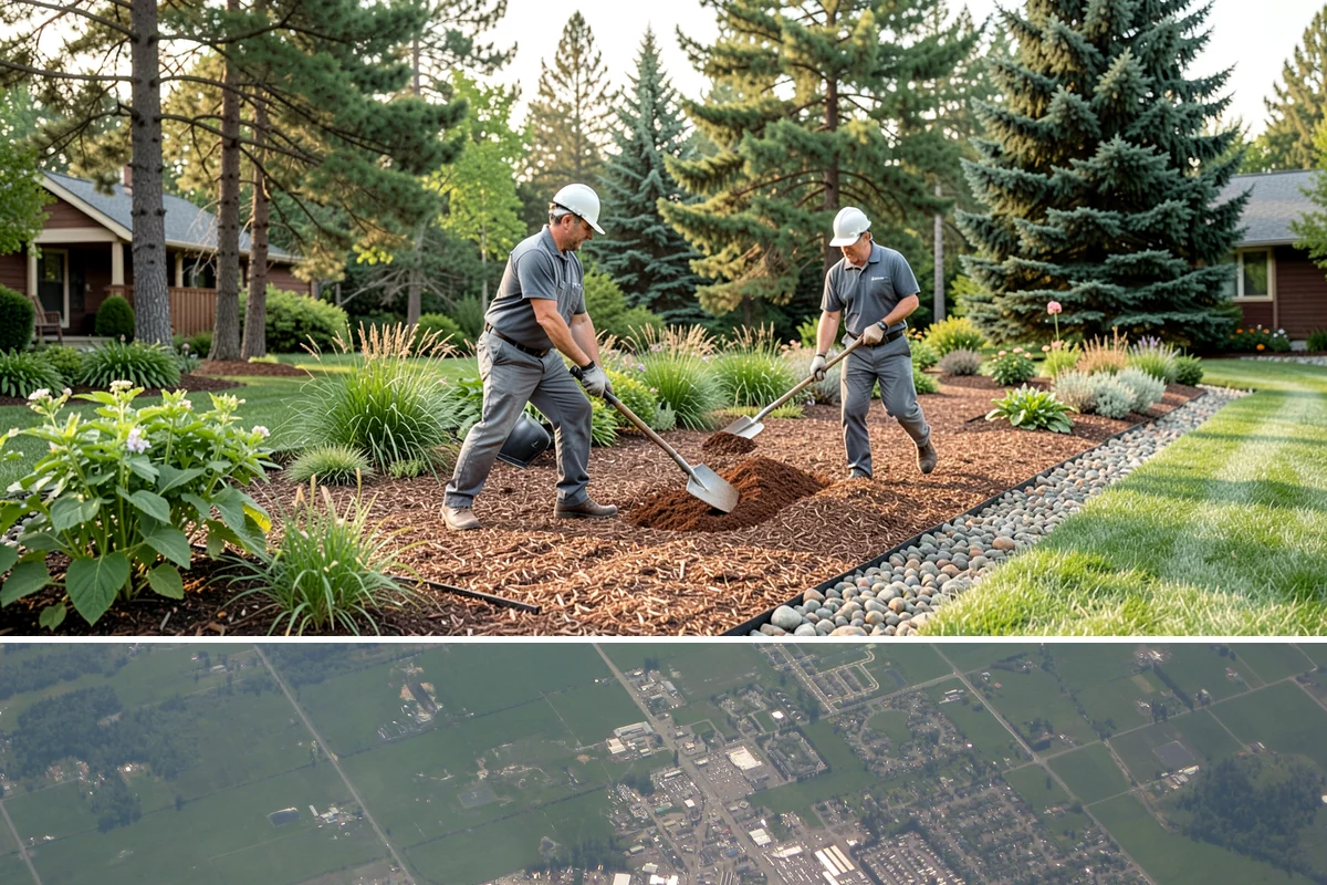 Hedge Planting in Enumclaw, King County, WA - Best planted spring or fall so the hedge establishes before its first full growing season.