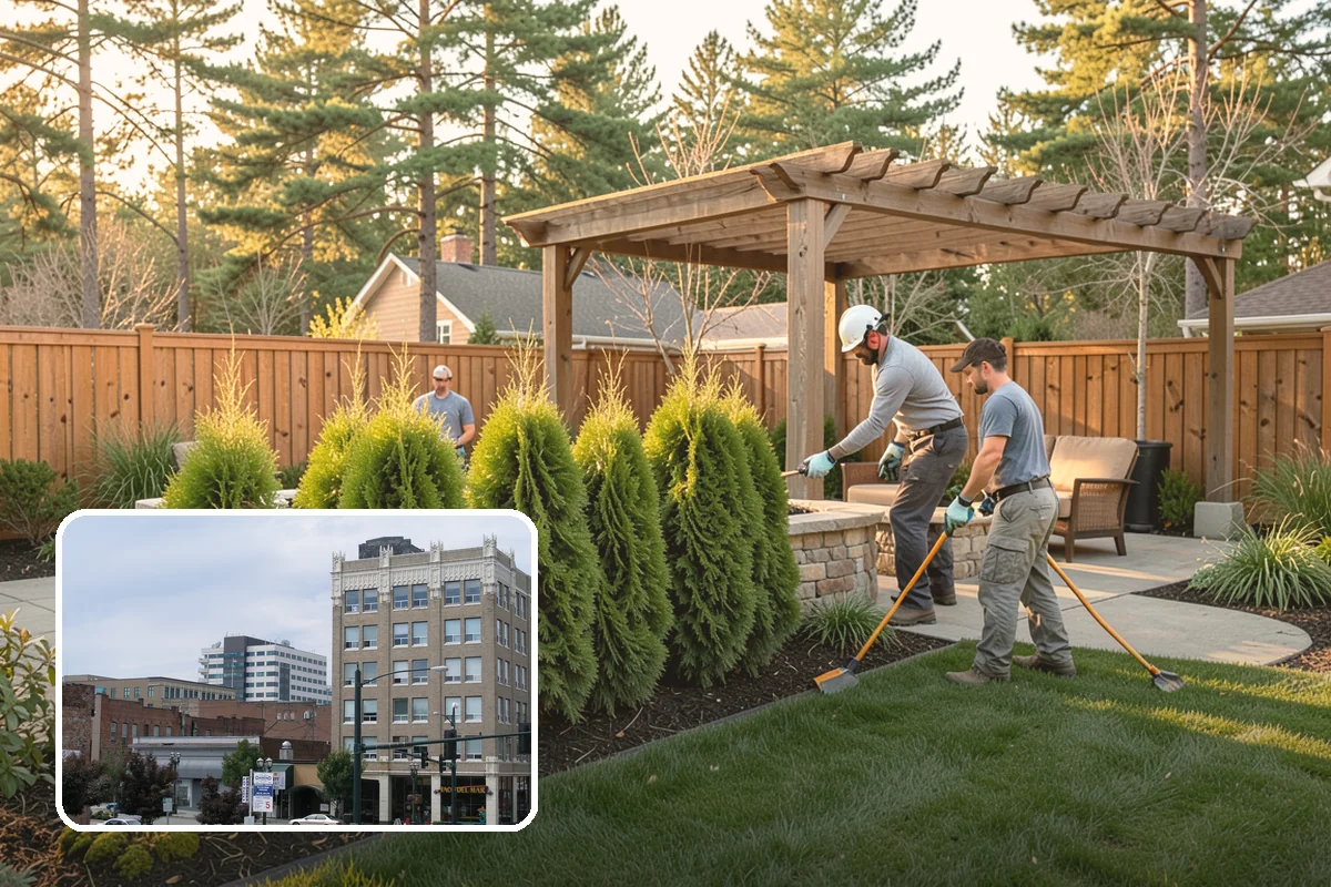 Hedge Planting in Everett, Snohomish County, WA - Living privacy and boundary screening