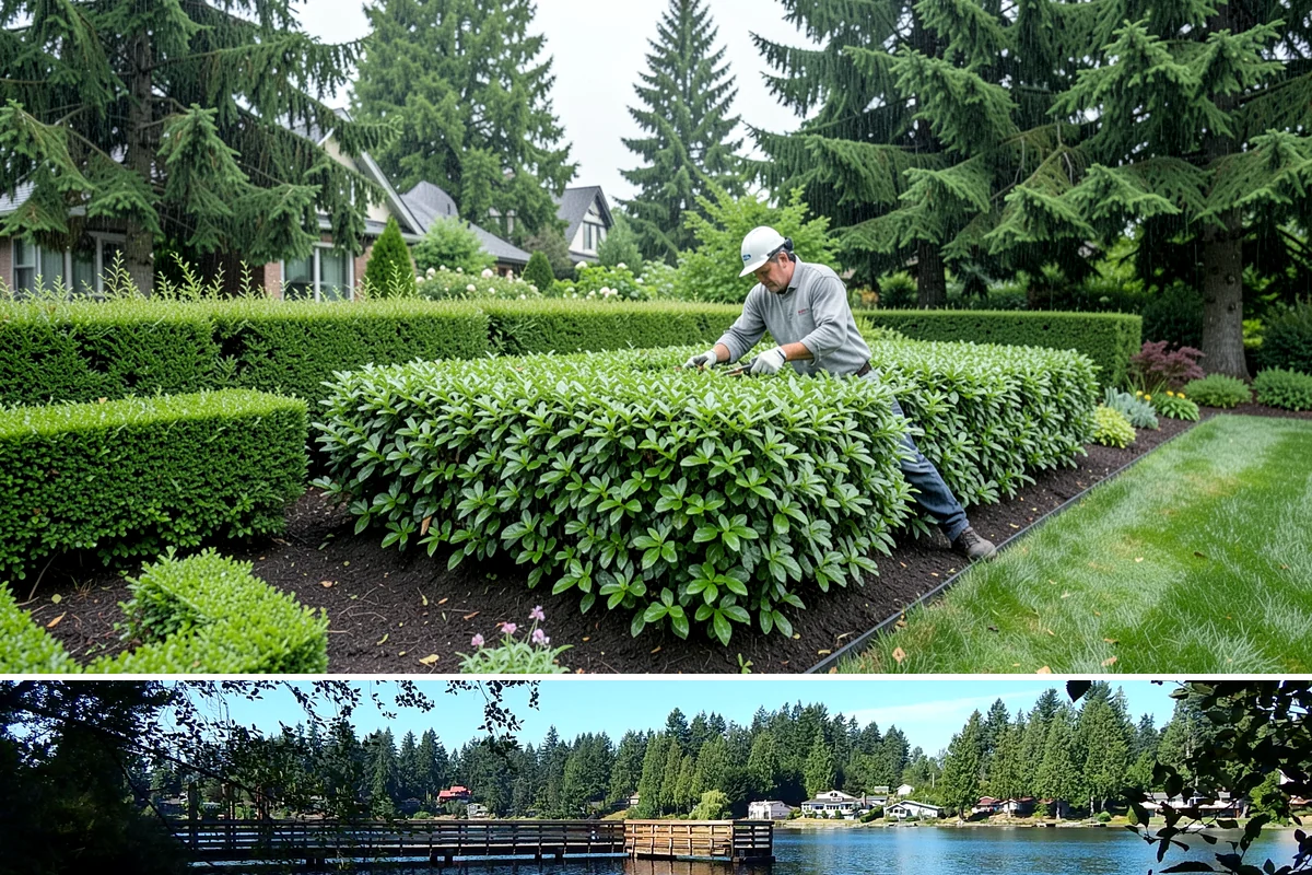Hedge Planting in Federal Way, King County, WA - Best planted spring or fall so the hedge establishes before its first full growing season.