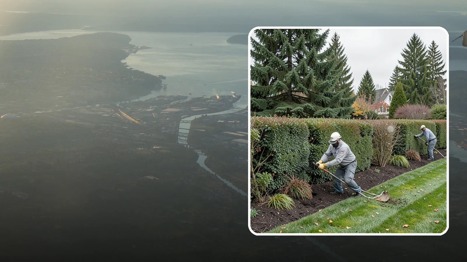 Hedge Planting in Fife, Pierce County, WA - Living privacy and boundary hedges planted at proper spacing for fast, full screening.