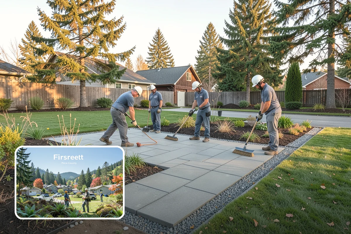 Hedge Planting in Fircrest, Pierce County, WA - Living privacy and boundary screening