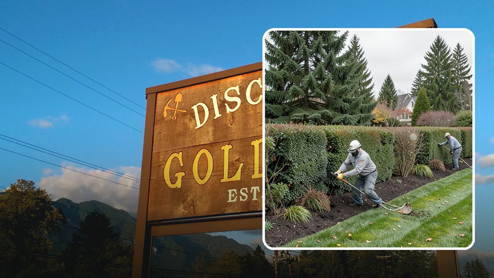 Hedge Planting in Gold Bar, Snohomish County, WA - Living privacy and boundary hedges planted at proper spacing for fast, full screening.