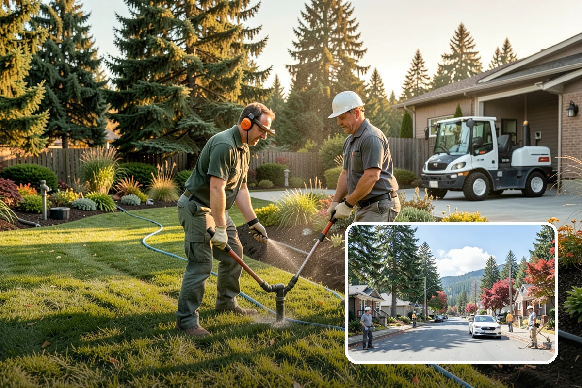 Hedge Planting in Hunts Point, King County, WA - Living privacy and boundary screening