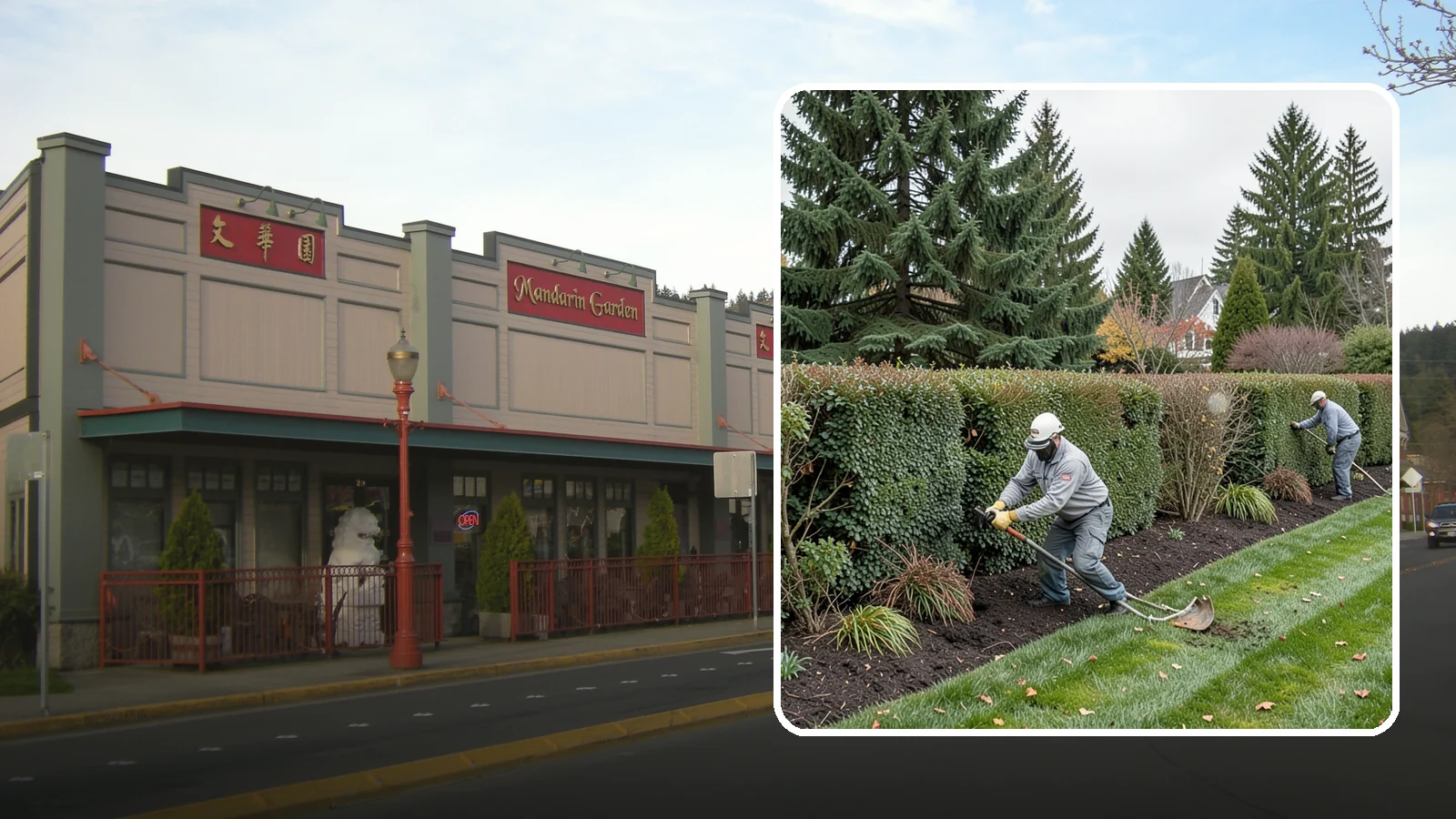 Hedge Planting in Issaquah, King County, WA - Living privacy and boundary hedges planted at proper spacing for fast, full screening.