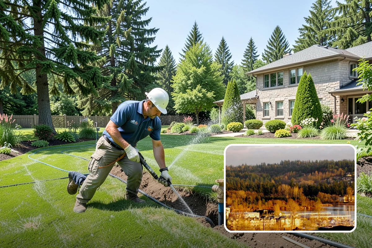 Hedge Planting in Kenmore, King County, WA - Living privacy and boundary screening