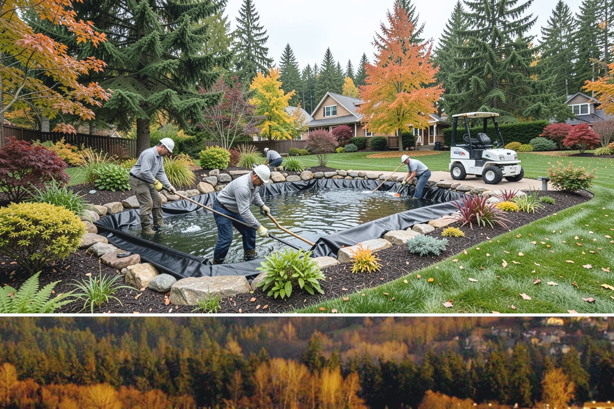 Hedge Planting in Kenmore, King County, WA - Best planted spring or fall so the hedge establishes before its first full growing season.