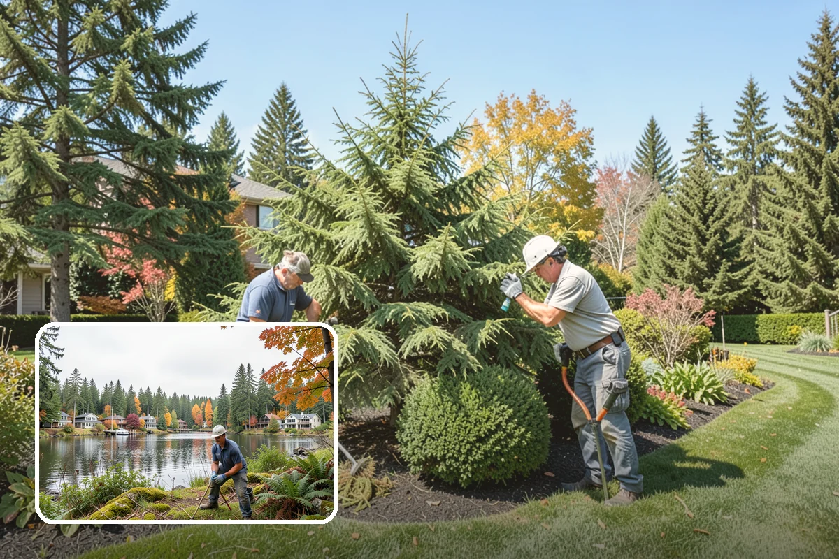 Hedge Planting in La Conner, Skagit County, WA - Living privacy and boundary screening