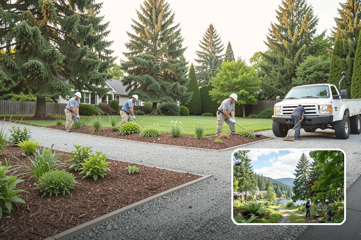 Hedge Planting in Lake Forest Park, King County, WA - Living privacy and boundary screening
