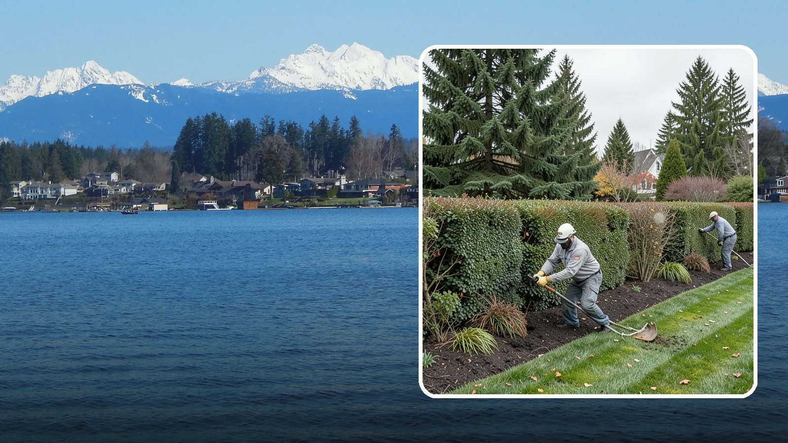 Hedge Planting in Lake Stevens, Snohomish County, WA - Living privacy and boundary hedges planted at proper spacing for fast, full screening.
