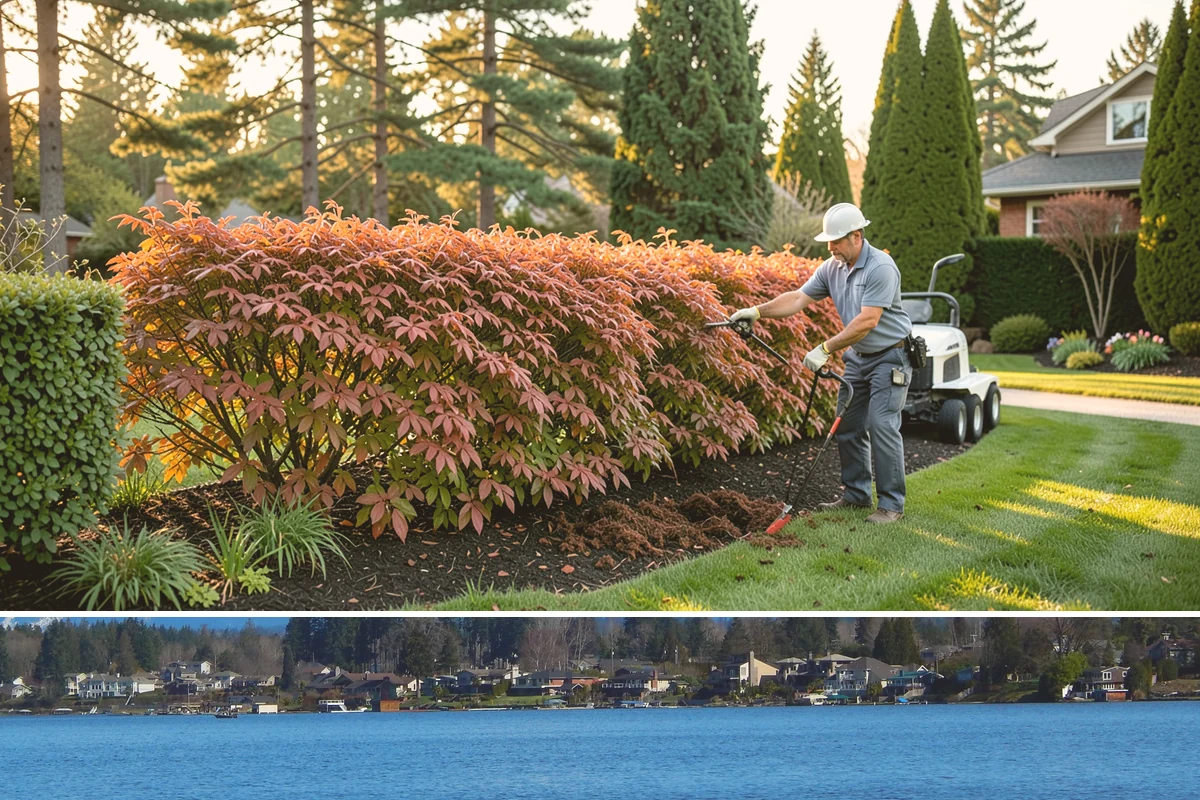 Hedge Planting in Lake Stevens, Snohomish County, WA - Best planted spring or fall so the hedge establishes before its first full growing season.