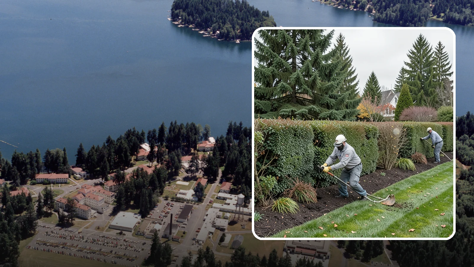Hedge Planting in Lakewood, Pierce County, WA - Living privacy and boundary hedges planted at proper spacing for fast, full screening.