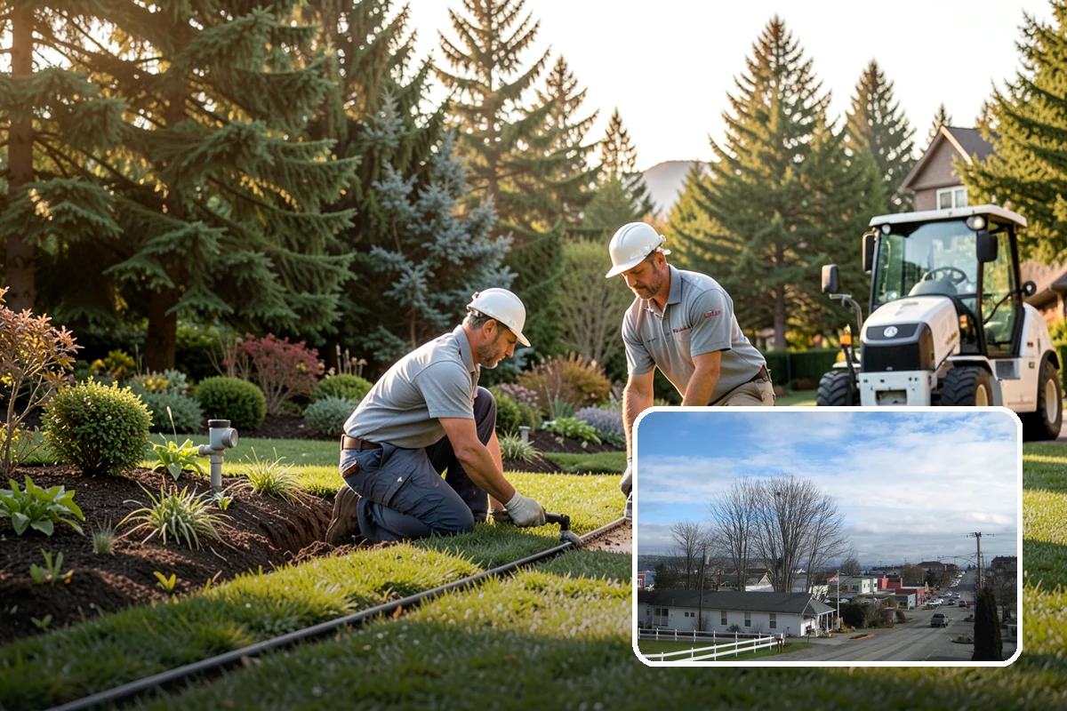 Hedge Planting in Langley, Island County, WA - Living privacy and boundary screening