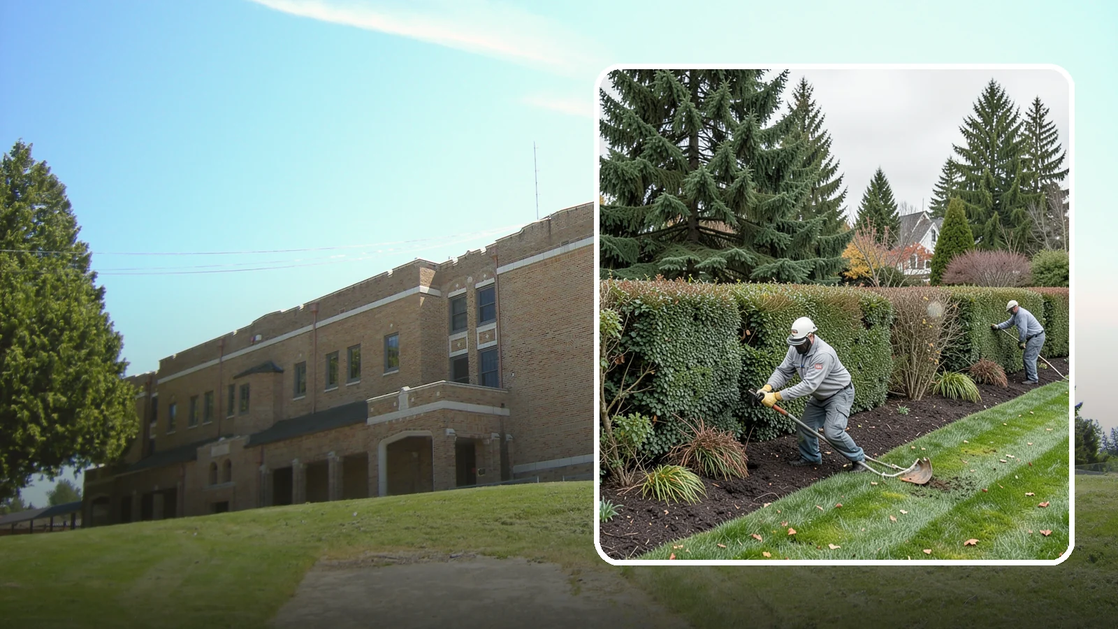 Hedge Planting in Maple Valley, King County, WA - Living privacy and boundary hedges planted at proper spacing for fast, full screening.