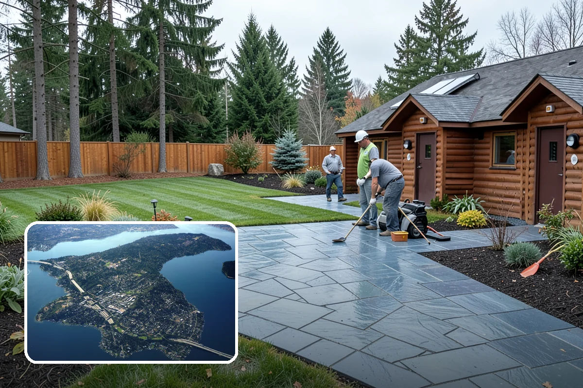Hedge Planting in Mercer Island, King County, WA - Living privacy and boundary screening