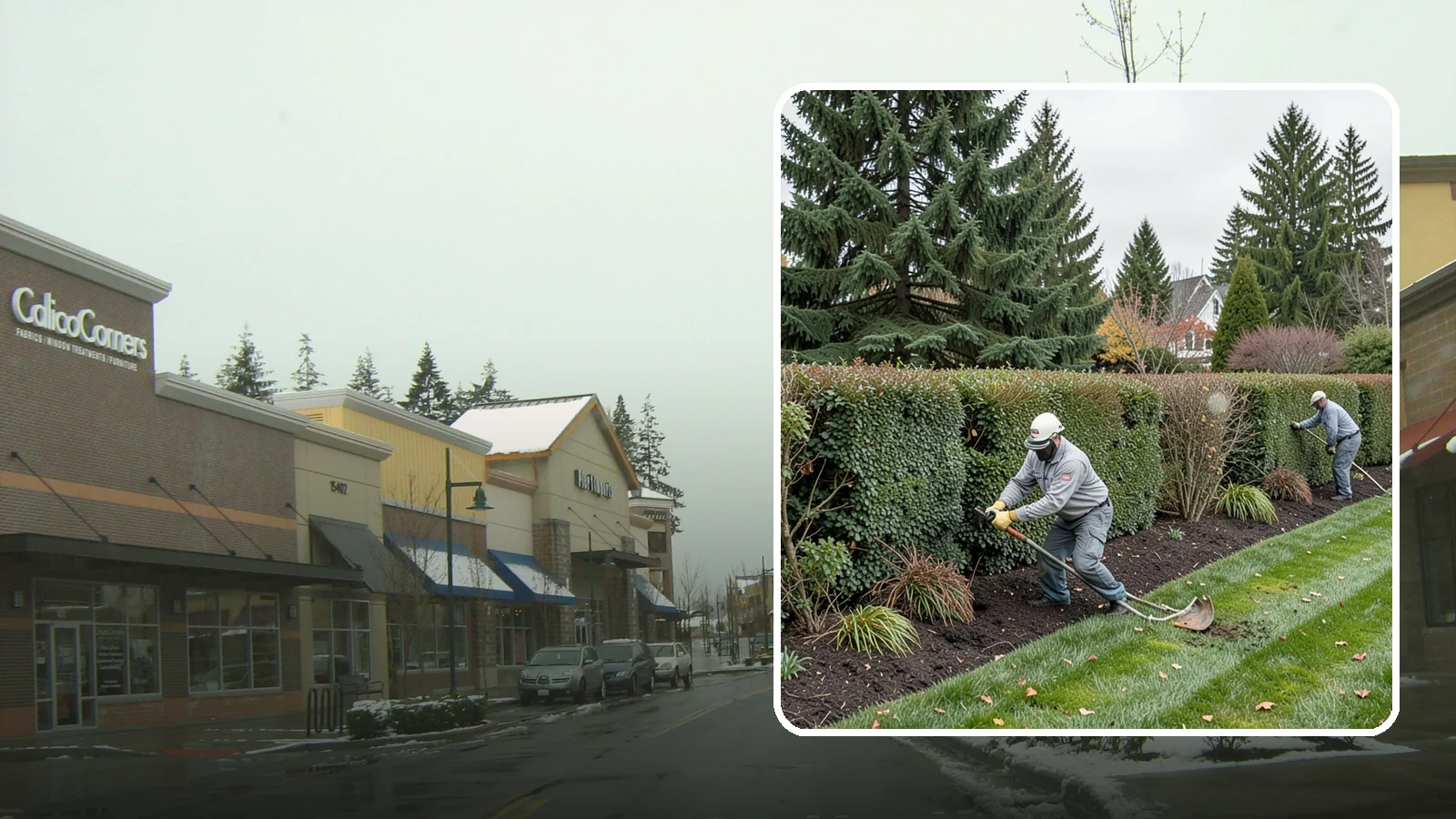 Hedge Planting in Mill Creek, Snohomish County, WA - Living privacy and boundary hedges planted at proper spacing for fast, full screening.