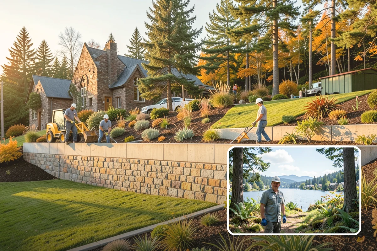 Hedge Planting in Milton, King County, WA - Living privacy and boundary screening
