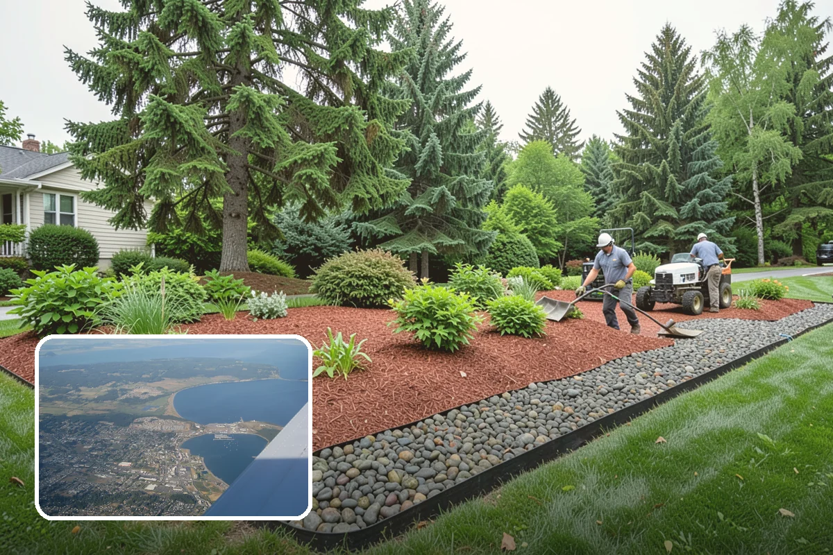 Hedge Planting in Oak Harbor, Island County, WA - Living privacy and boundary screening