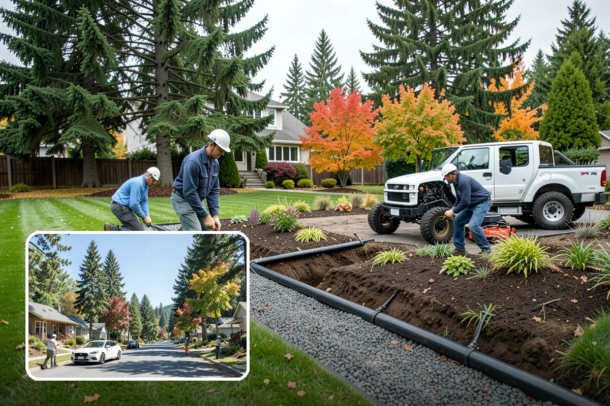 Hedge Planting in Orting, Pierce County, WA - Living privacy and boundary screening