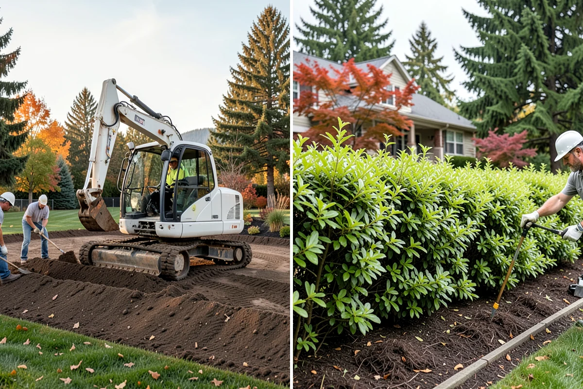 Hedge Planting in Pacific, King County, WA - Choose the species for height and density