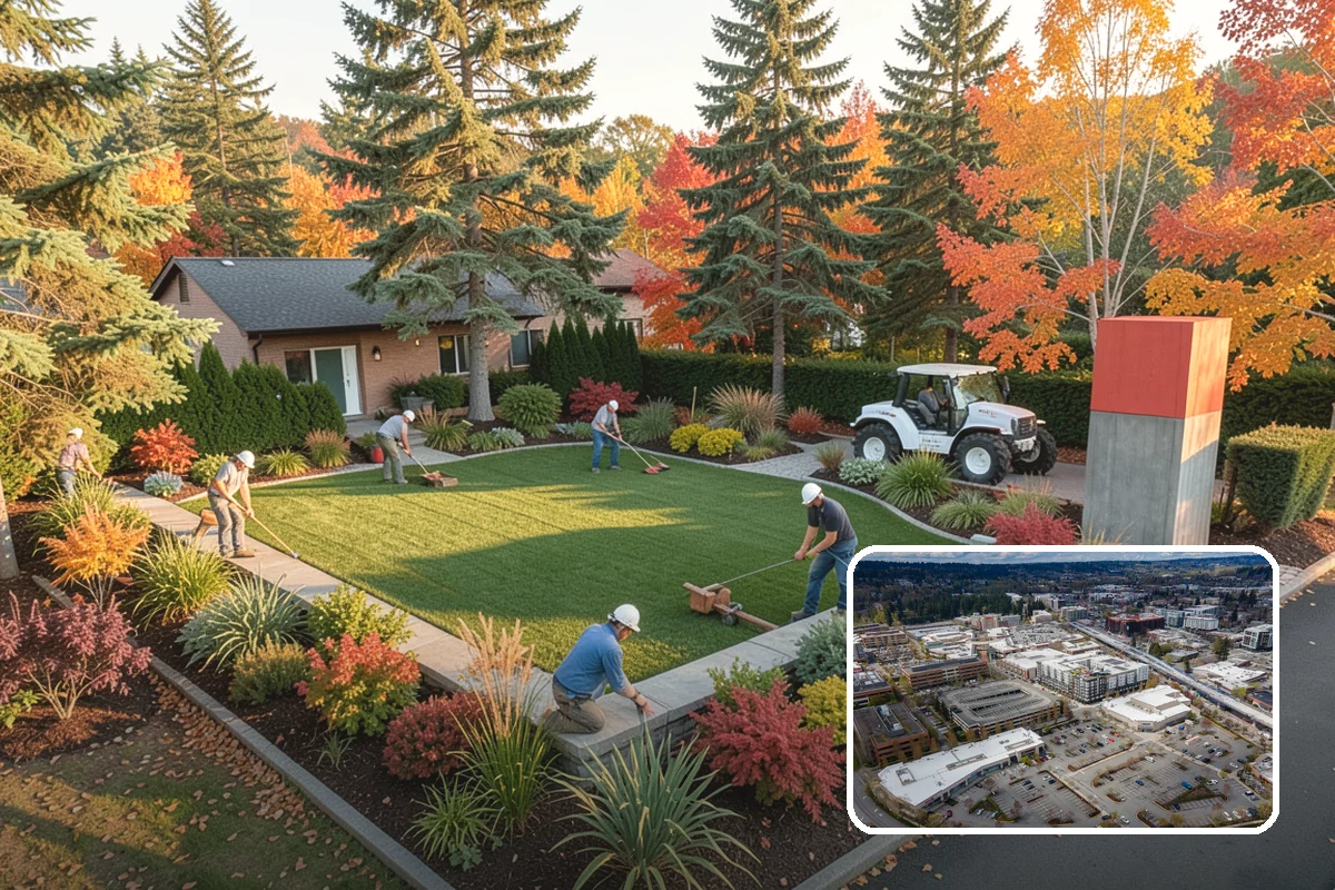 Hedge Planting in Redmond, King County, WA - Living privacy and boundary screening