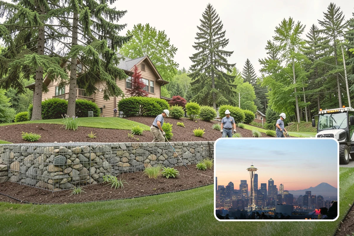 Hedge Planting in Seattle, King County, WA - Living privacy and boundary screening