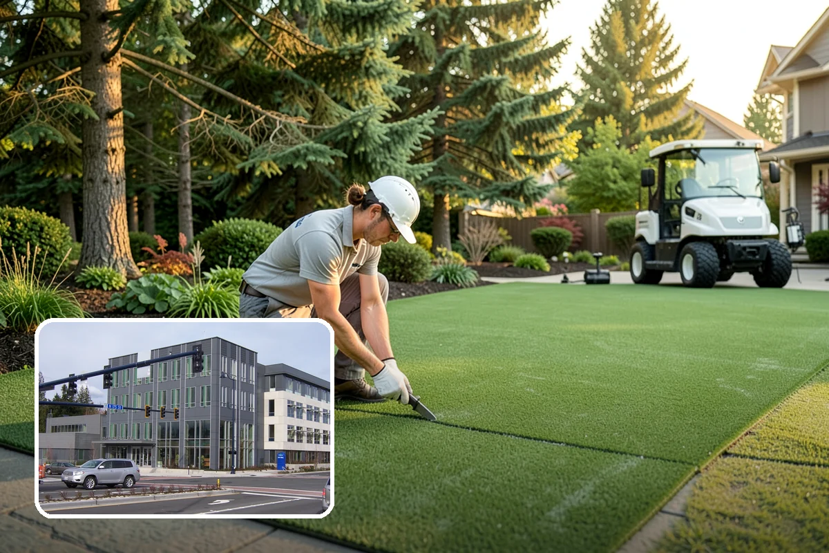 Hedge Planting in Shoreline, King County, WA - Living privacy and boundary screening