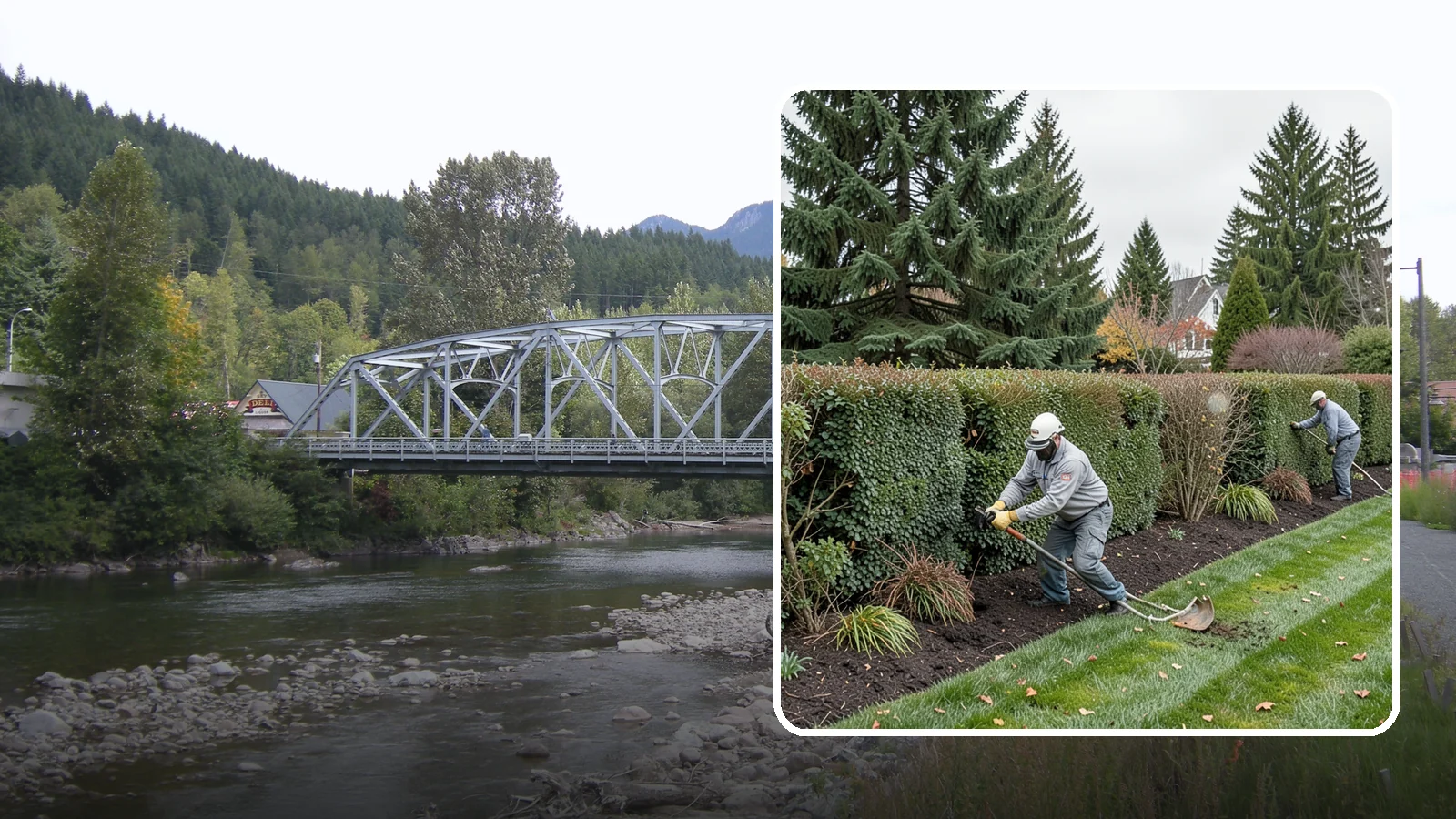 Hedge Planting in Skykomish, King County, WA - Living privacy and boundary hedges planted at proper spacing for fast, full screening.