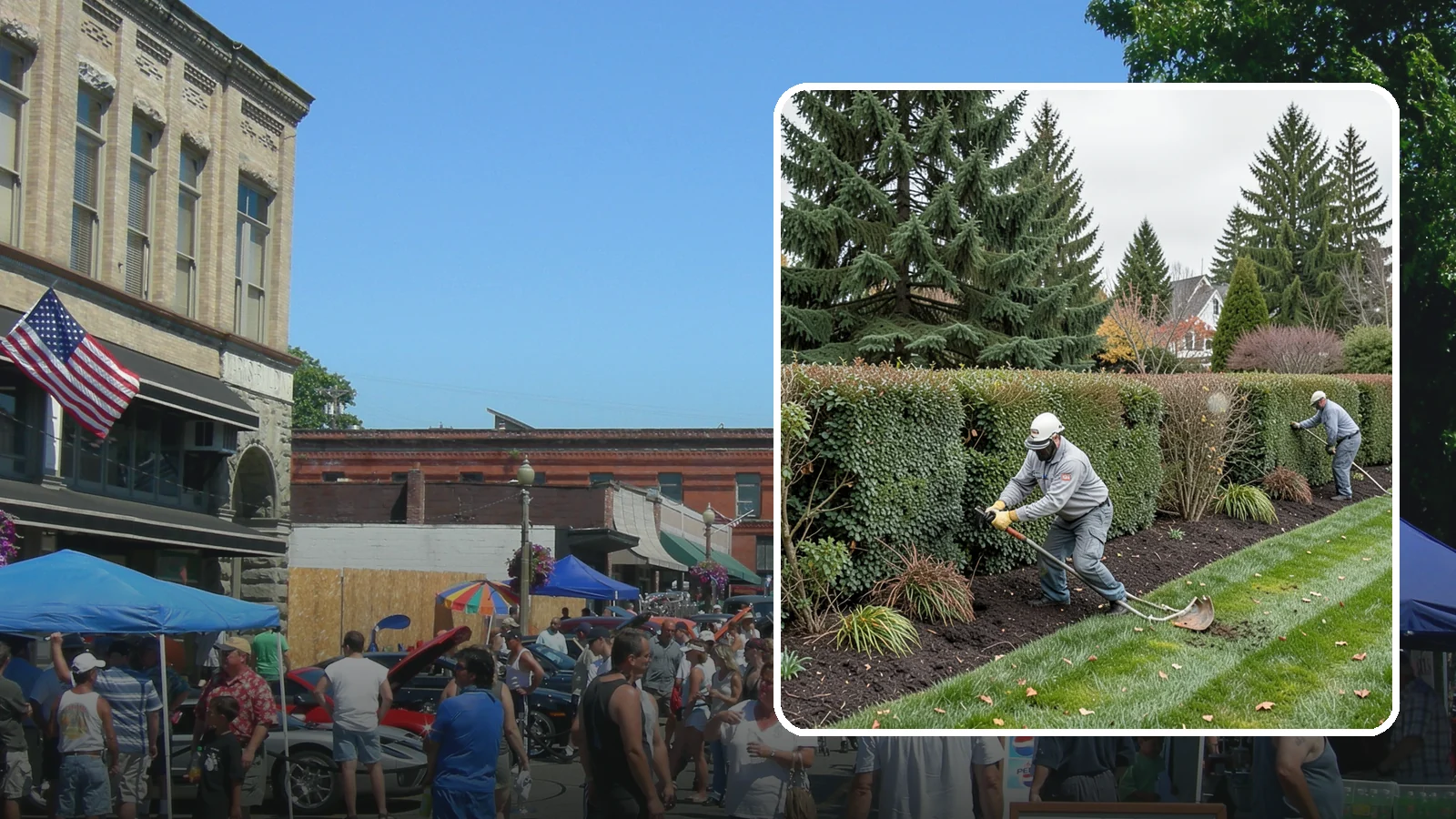 Hedge Planting in Snohomish, Snohomish County, WA - Living privacy and boundary hedges planted at proper spacing for fast, full screening.