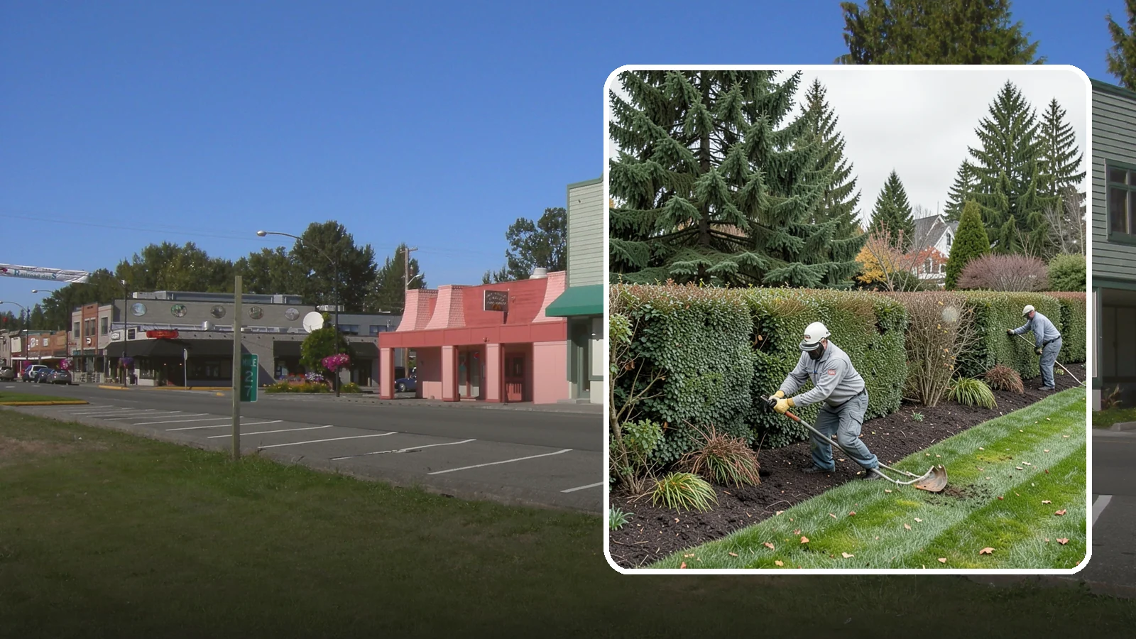 Hedge Planting in Snoqualmie, King County, WA - Living privacy and boundary hedges planted at proper spacing for fast, full screening.