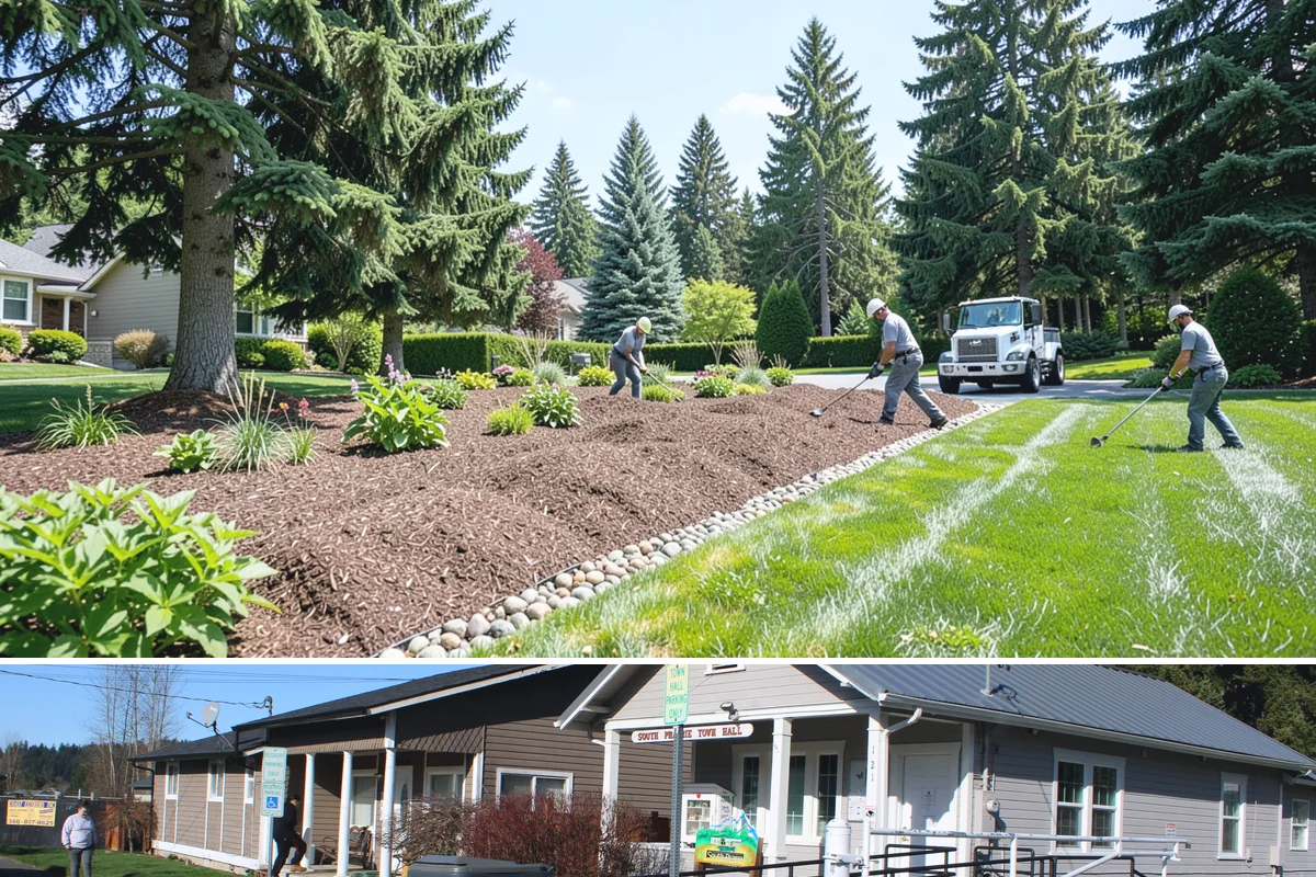 Hedge Planting in South Prairie, Pierce County, WA - Best planted spring or fall so the hedge establishes before its first full growing season.