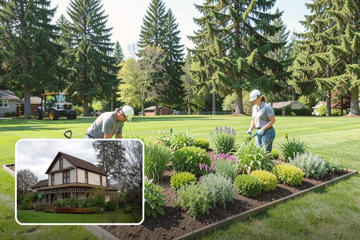 Hedge Planting in Sumner, Pierce County, WA - Living privacy and boundary screening