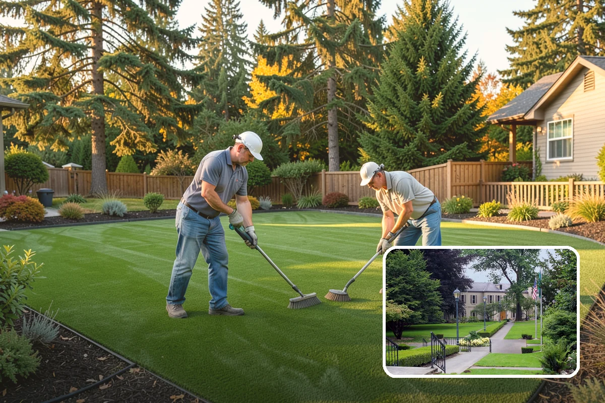 Hedge Planting in Woodinville, King County, WA - Living privacy and boundary screening